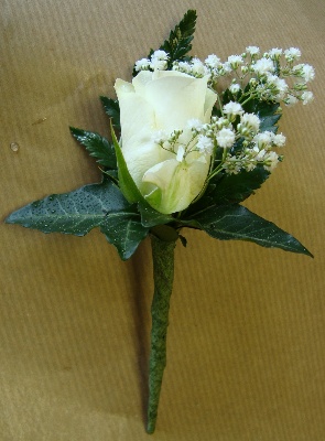 White Rose Buttonhole